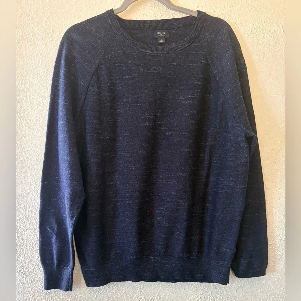 J. Crew Men's Dark Blue Crewneck Sweater